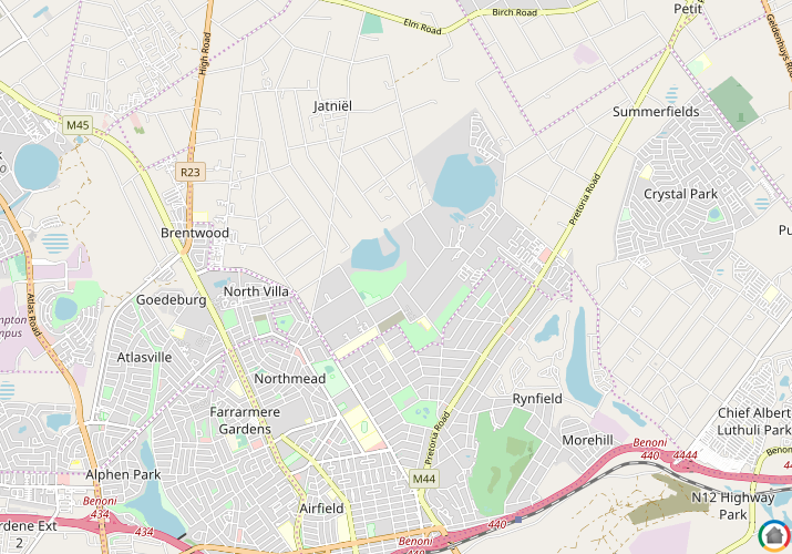 Map location of Rynfield AH